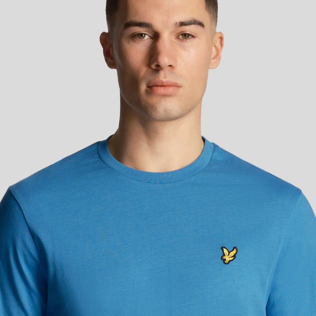 Plain T-shirt Lyle&scott Colore SPRING BLUE
