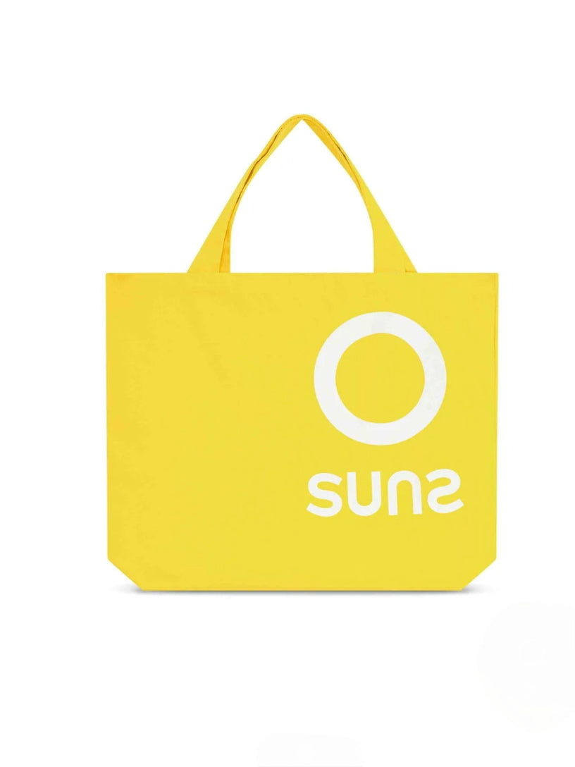Beach bags. Shopping bag SUNS in tela di Cotone. Col. Giallo limone