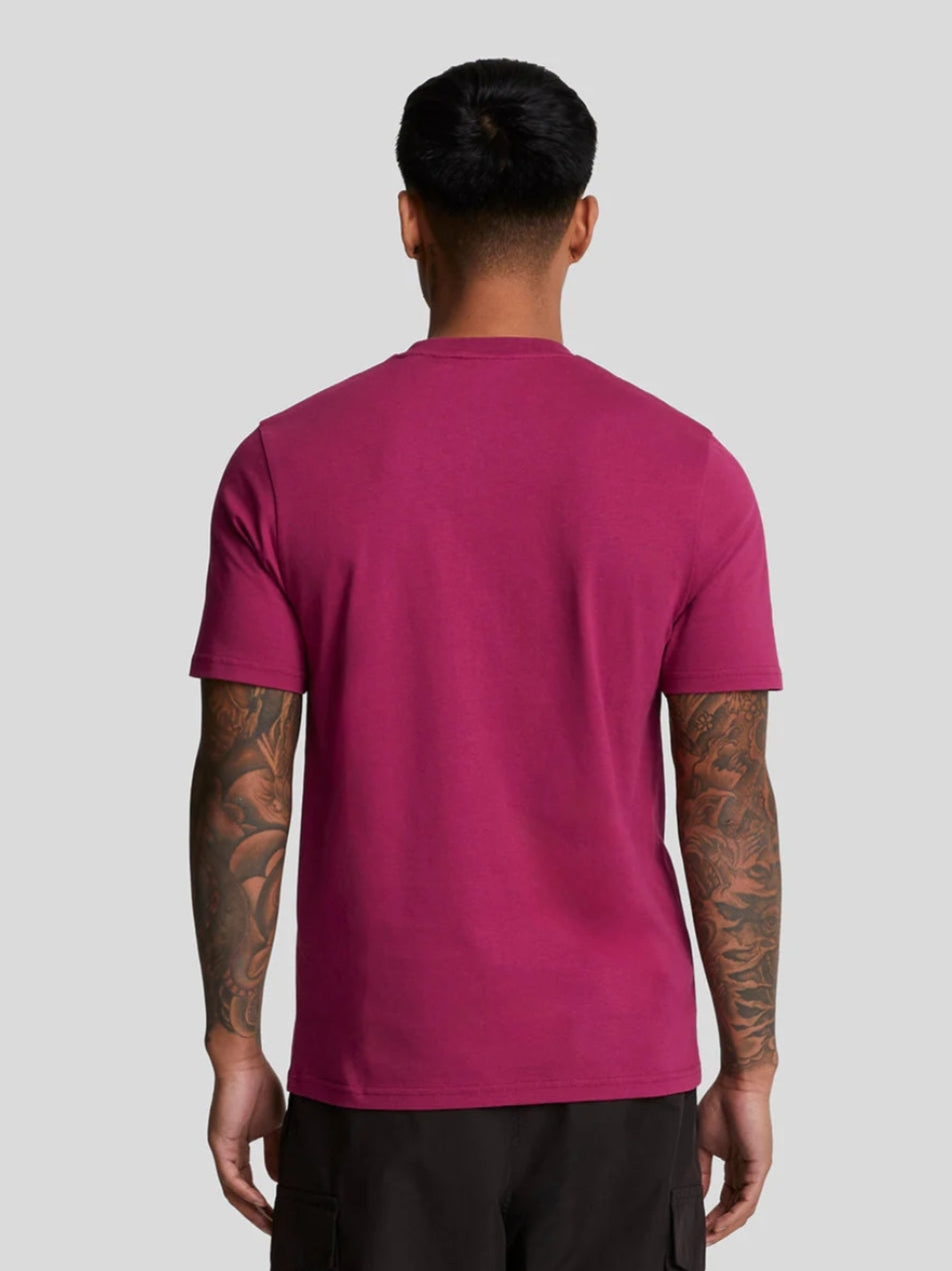 Plain T-shirt Lyle&scott Colore RICH BURGUNDY