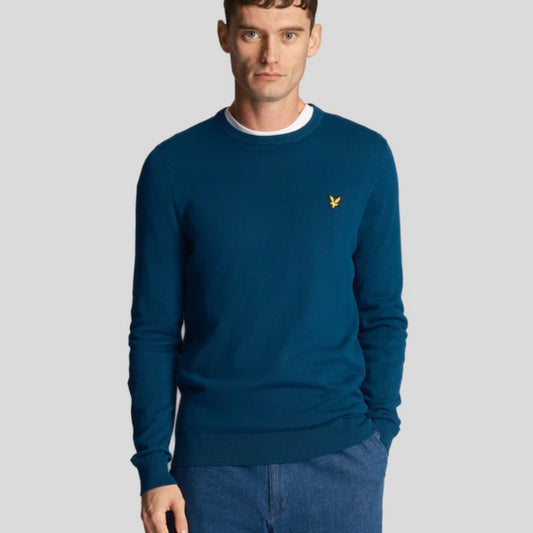 Cotton crew Jumper Colore Apres navy kn821v