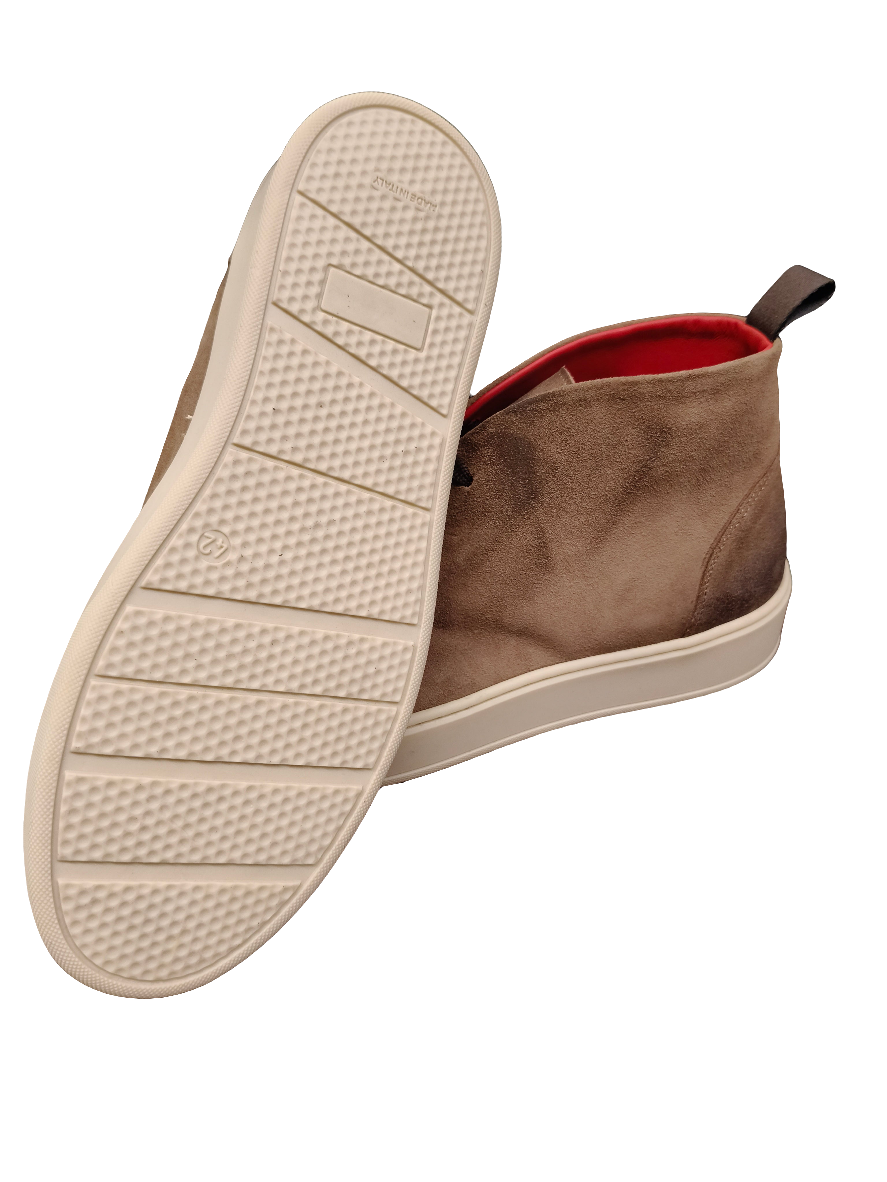 Polacchine artigianali WOW in camoscio Tabacco