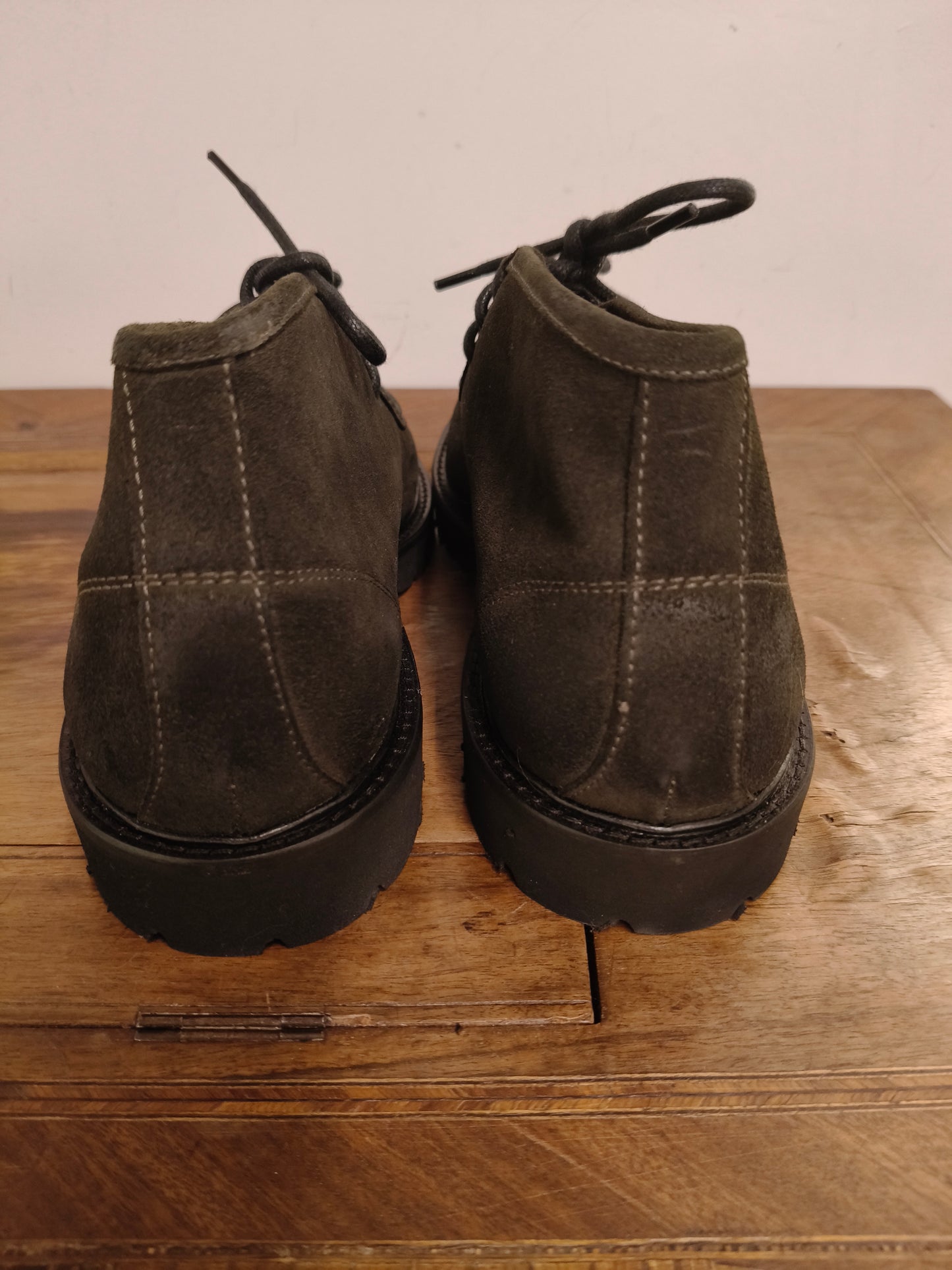 Polacchine artigianali camoscio vera pelle wow verdi